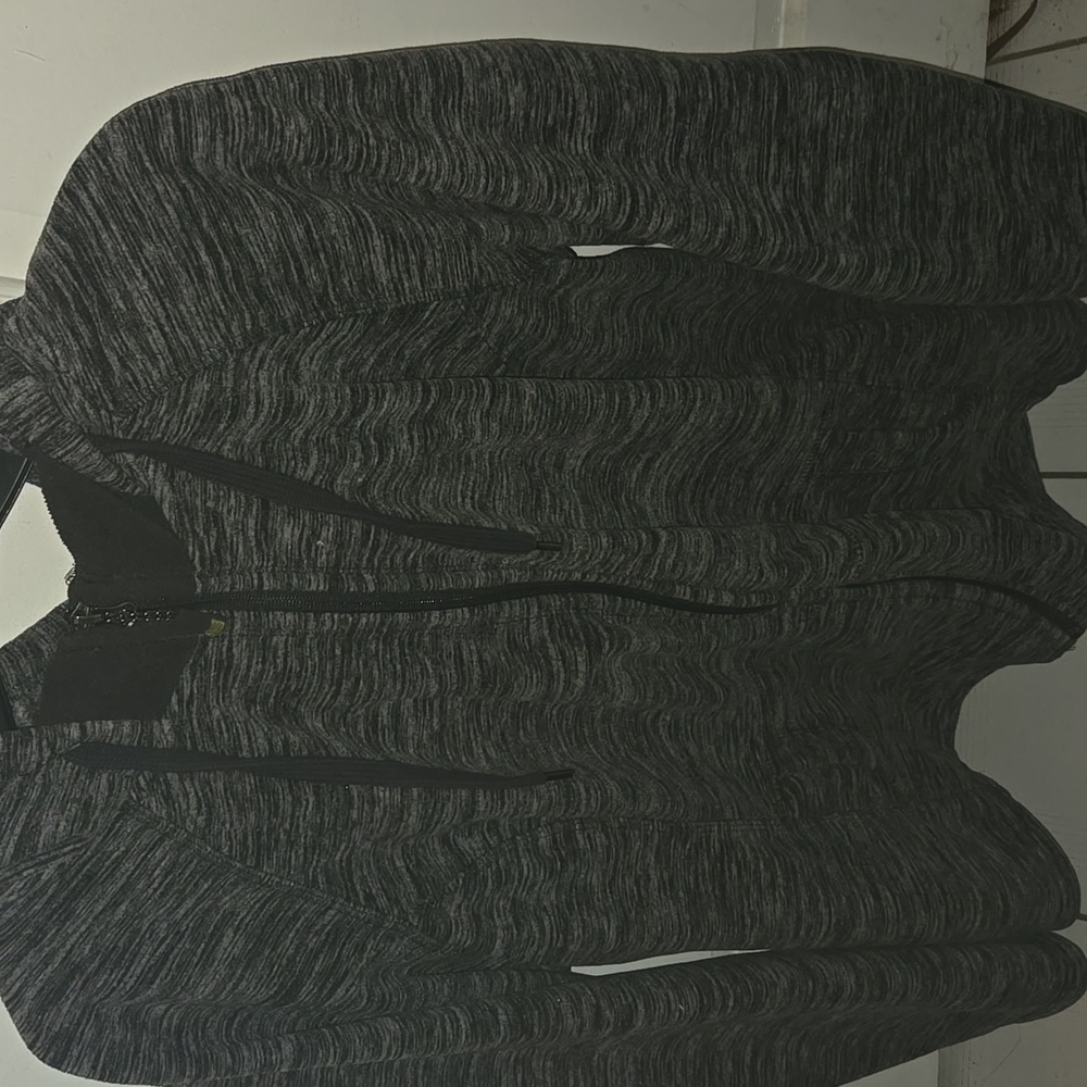 GreenTea Charcoal Zip-Up Hoodie